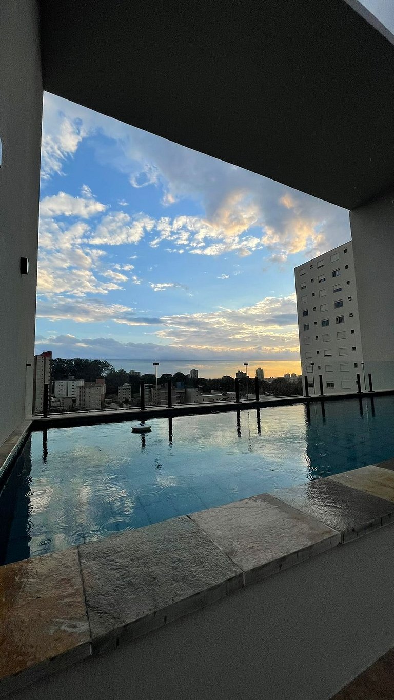 Apartamento com piscina próximo a USP São Carlos