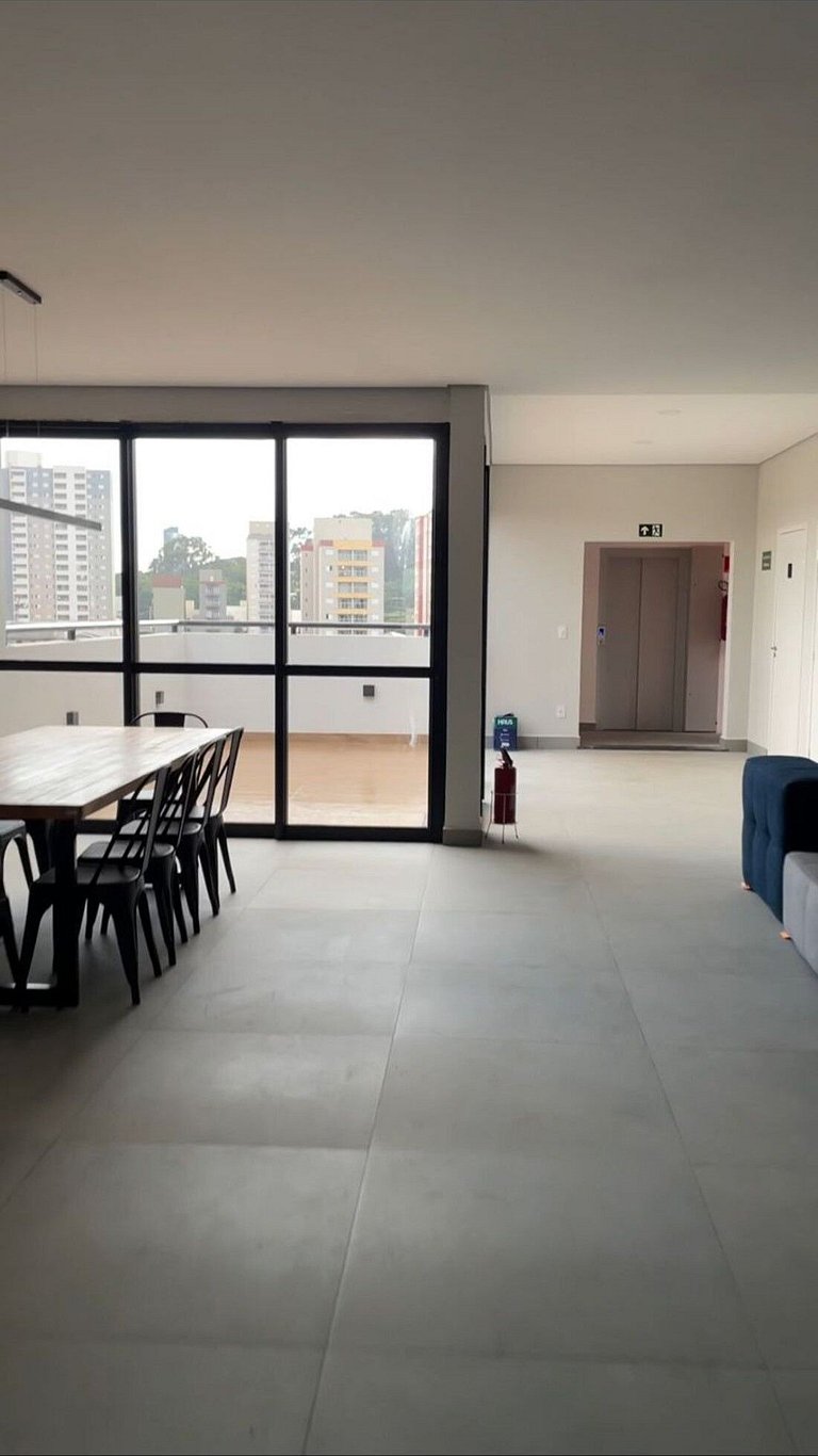 Apartment with Leisure and Security Next to USP and UFSCar